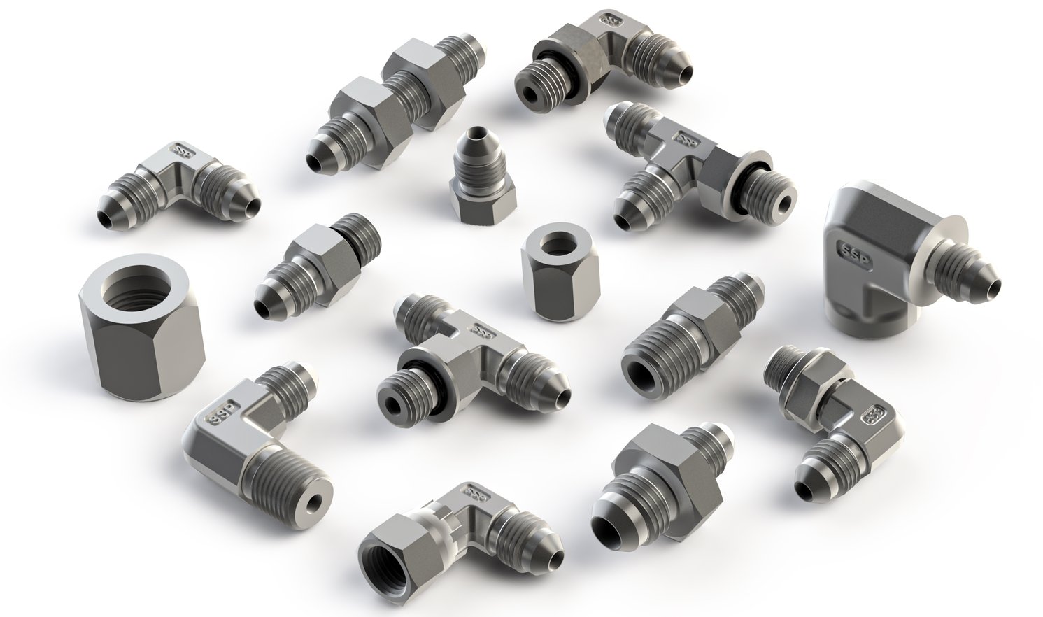 SAE 37° JIC Flared Fittings SSP